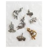 Sterling silver charm in Southwest style 14.5 gram