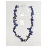 18" Necklace made from lapis lazuli chips