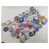Enormous collection of Fur Rondy buttons