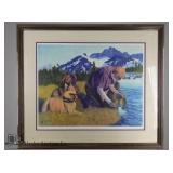 Fred Machetanz signed and numbered print, "The Sea