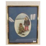 Pat Henson greeting card which has been nicely mat