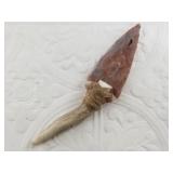 Contemporary flint knife, traditionally assembled