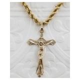 Gold chain and pendant marked 14k, total weight is