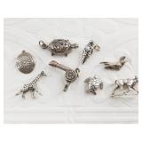 Very intricate sterling silver charm mostly animal