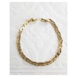 Gold chain bracelet 14k, total weight is 7.8g