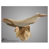 Michael Scott ancient whalebone whale with inlaid