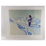 Fred Machetanz signed and numbered print "Moose Tr