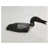 Larry Mayac common loon colored ivory carving, 1.5