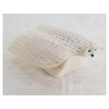 C.S. ivory owl with baleen insets, 1.25" tall