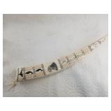 Carl Pelowook Jr. scrimmed ivory cribbage board co