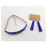 Sterling silver and vintage enameled bracelet and