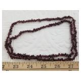 30" Strand of tumbled garnets