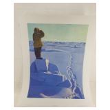 Fred Machetanz signed and numbered loose print, "T