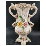Porcelain urn contemporary 16"