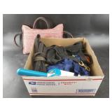 Variety of dog training toys and long leashes