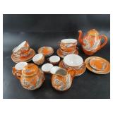 Beautiful early 20th century Japanese Moriage drag