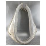 Antique leather horse collar