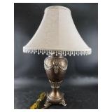 Side table lamp with shade, 28" tall NO SHIPPING