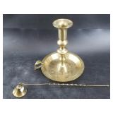 Vintage candlestick and snuffer