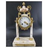 Beautiful antique French mantle clock, no pendulum