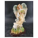 Resin figurine of an angel and a sheep