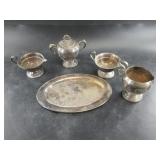 Assorted silver-plate