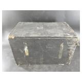 Antique microscope in original wood case with extr