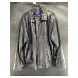 Leather jacket, size 46