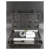 Pro-grade XL laser level with tripod in its case