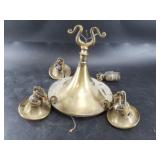 Remnants of an antique brass chandelier