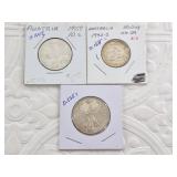 Three silver coins 2 are Austrian, 1 is Australian