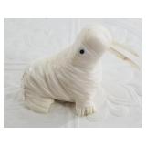 Dennis Pungowiyi ivory walrus with baleen inset ey