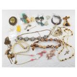 Variety of earth-toned jewelry