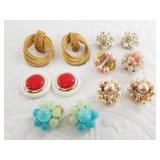 Variety of earrings, all Clip Back