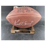 Autographed football: Kordell Stewart signed durin