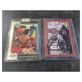 2 Signed Nascar cards: a. Race 2 Pontiac Excitemen