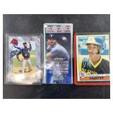 Lot of baseball memorabilia: Signed Brien draft pi