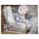 Large assortment of mostly political campaign butt