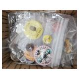 Large assortment of mostly political campaign butt