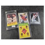 Lot of 4 Baseball cards: Michael Jordan, Willie Ma