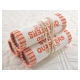 3 Unopened rolls of Alaska State quarters