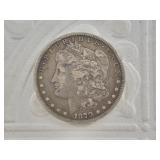 1879 S Morgan silver dollar