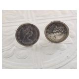 Pair of gold filled cuff links made from Canadian