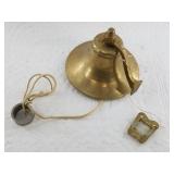 Brass wall mounted bell, well made, with wall moun