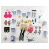 Large assortment of mostly earrings, many are stil