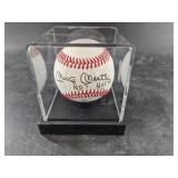 Mickey Mantle signed baseball signed after his Hal