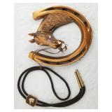 Lot of 2: beautiful copper wall hanging horse them