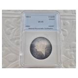 1994 A German silver 10 Mark coin, MS68 by NNC