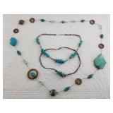 Lot of Turquoise, Howlite jewelry