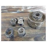 Wood turning lathe chuck and extra parts no key